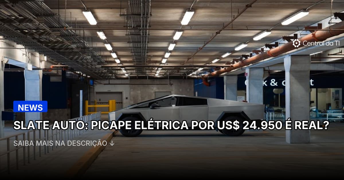 A picape elétrica radicalmente simples da Slate Auto parte de US$ 24.950